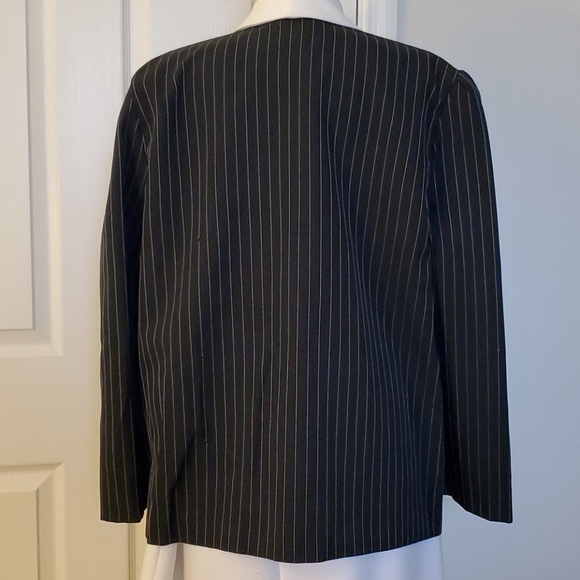Vintage Robert Too Pinstriped Jacket - Size 18W - Picture 6 of 9